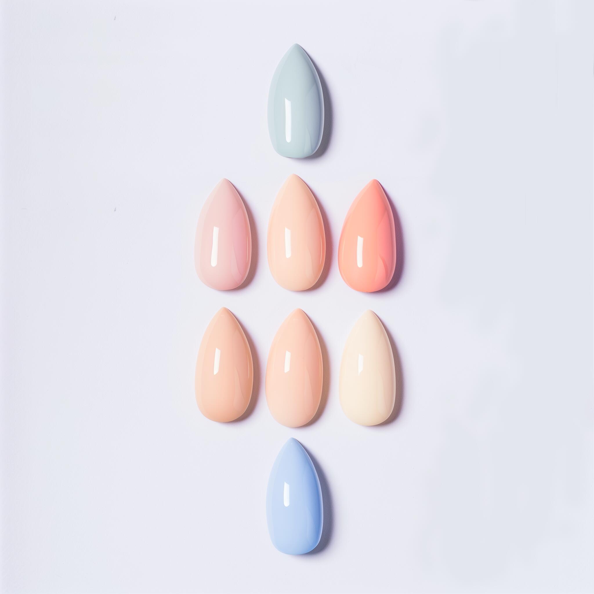 Press on nails- Simple Rainbow